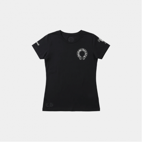 Футболка Chrome Hearts Horseshoe Double Cross Logo T-shirt Black