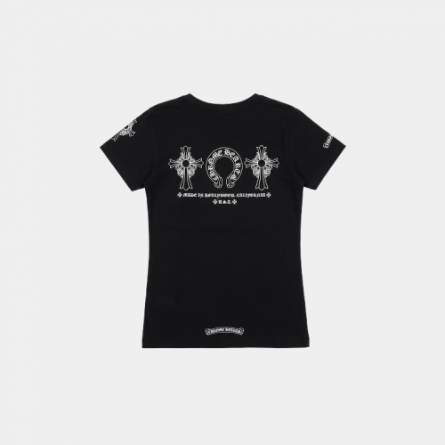 Футболка Chrome Hearts Horseshoe Double Cross Logo T-shirt Black