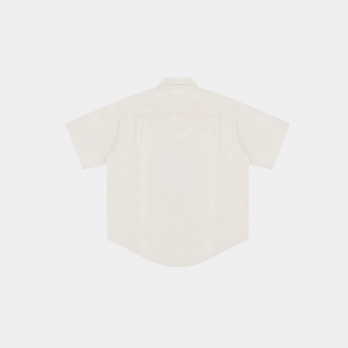 Рубашка MasonPrince Oversized Metal Label Short Sleeve Shirt White