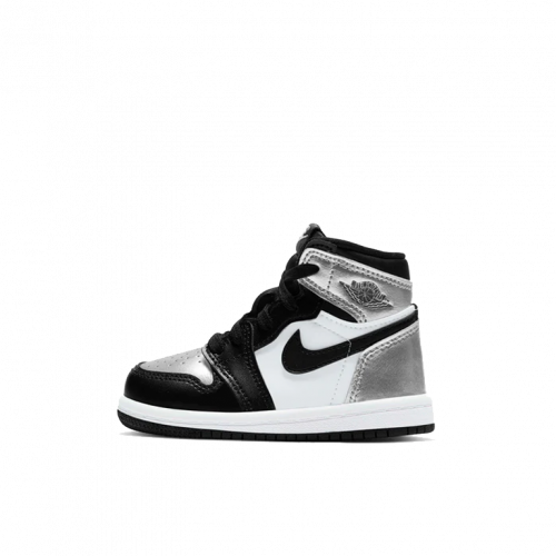Air Jordan 1 Retro High Silver Toe (TD) (Kids)