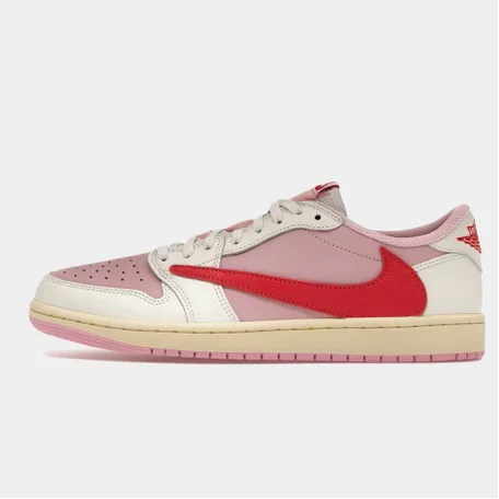 Кроссовки Air Jordan 1 Retro Low OG SP Travis Scott Sail Tropical Pink