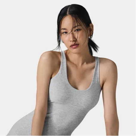 Комбинезон Alo Yoga Alosoft Center Stage Onesie Athletic Heather Grey