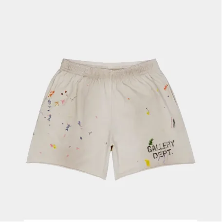 Шорты Gallery Dept Insomnia Paint Splatter Shorts Beige