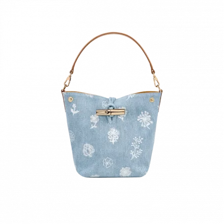 Longchamp Le Roseau XS Buket Bag Sky Blue