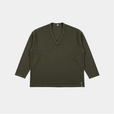 Лонгслив Algebraic Average Hunter V-Neck Long Sleeve Khaki