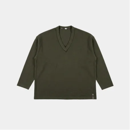Лонгслив Algebraic Average Hunter V-Neck Long Sleeve Khaki