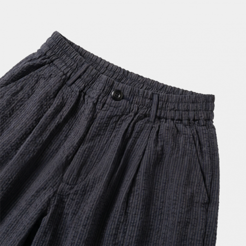 Брюки MasonPrince Wide-Leg Plated Trousers Grey