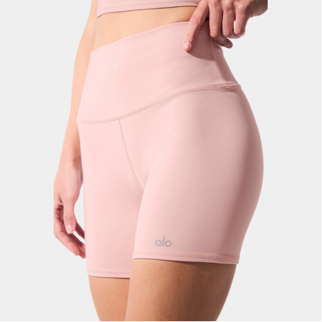 Шорты Alo Yoga 5' Airbrush High-Waist Biker Short Pink