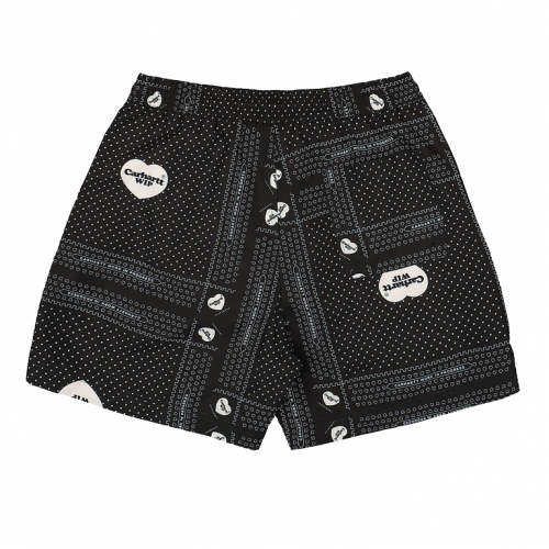 Шорты Carhartt WIP Slater Swim Trunks Heart Bandana Print Black