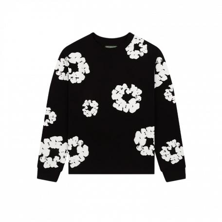 Лонгслив Denim Tears Long Sleeve Cotton Wreath Tee Black