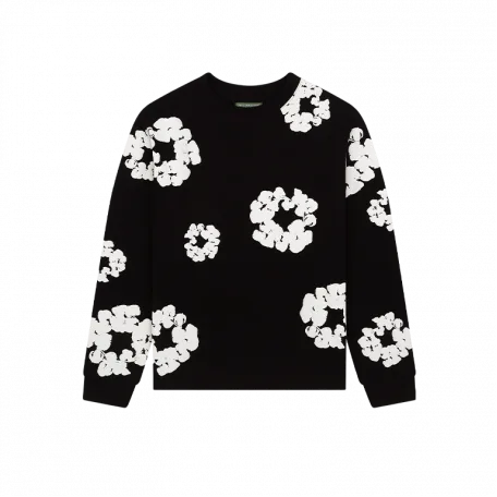 Лонгслив Denim Tears Long Sleeve Cotton Wreath Tee Black