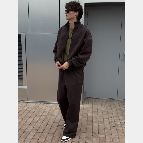 Анорак на молнии Sabe Full Zip-Up Sweatshirt Brown