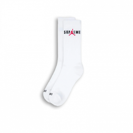 Supreme x Jordan Crew Socks (2 Pack) White