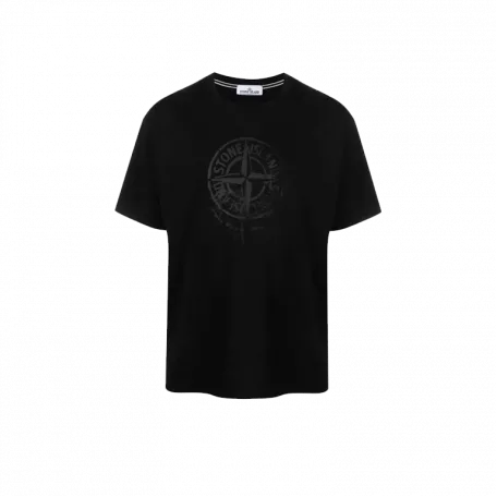 Футболка Stone Island Reflective Compass Print T-Shirt Black