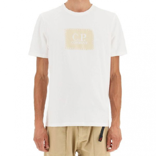 Футболка C.P.Company T-Shirts Short Sleeve Jersey 30/1 Gauze White