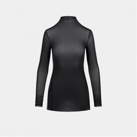 Туника SKIMS Mock Neck Tunic Obsidian