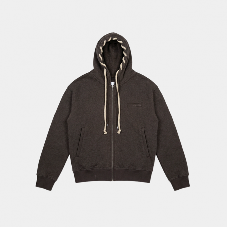 Зип-худи Algebraic Average Cotton Hooded Sweatshirt Grey