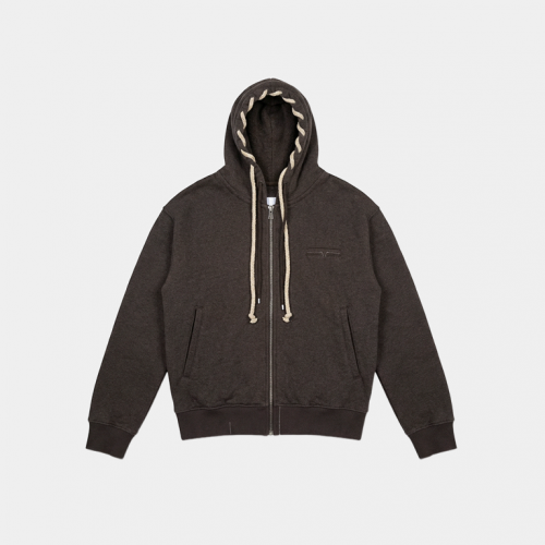 Зип-худи Algebraic Average Cotton Hooded Sweatshirt Grey