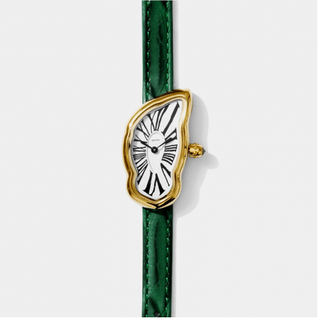 Часы Laphont Melting Watch Small Gold Green