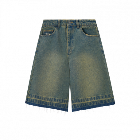 Шорты Nude Project Old Baggy Basic Shorts Denim Medium Indigo