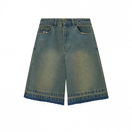 Шорты Nude Project Old Baggy Basic Shorts Denim Medium Indigo