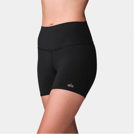 Шорты Alo Yoga 5' Airbrush High-Waist Biker Short Black