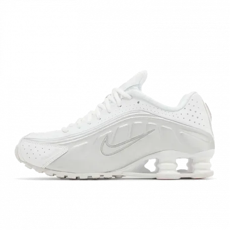 Кроссовки Nike Shox R4 White Metallic Silver (W)