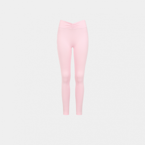 Леггинсы Bo+Tee Ruched Mid-Rise Leggings Pale Pink