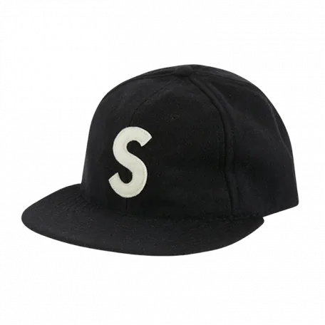 Supreme Ebbets S Logo Fitted 6-Panel Black