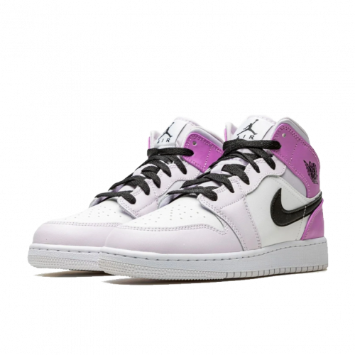 Кроссовки Air Jordan 1 Mid Barely Grape (GS)