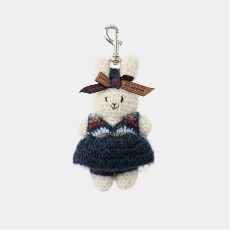 Брелок MoroMoro College Rabbit Keychain Blue