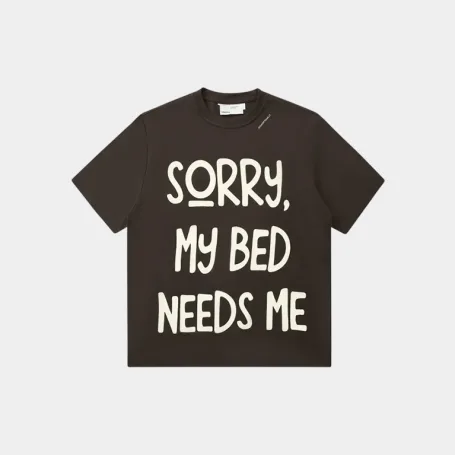 Футболка Roaringwild Arch Sorry My Bed Needs Me Logo Brown