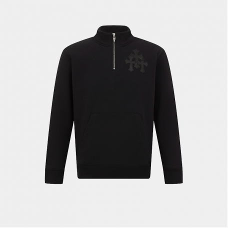 Анорак Chrome Hearts Quarter Zip Crewneck Black