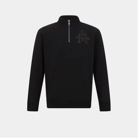 Анорак Chrome Hearts Quarter Zip Crewneck Black