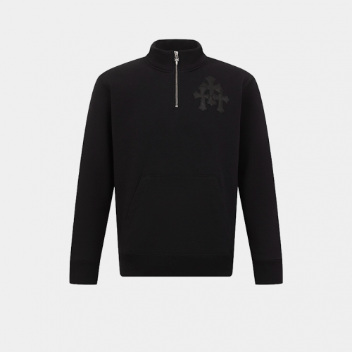 Анорак Chrome Hearts Quarter Zip Crewneck Black