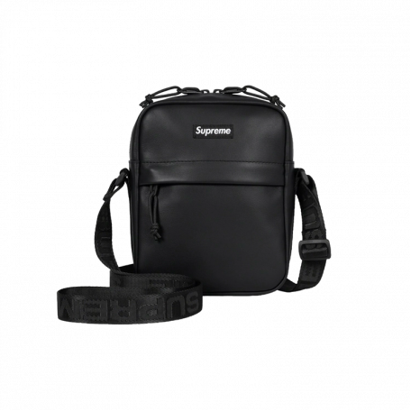 Supreme Shoulder Leather Bag Black