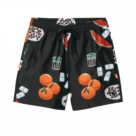 Шорты Carhartt WIP Slater Swim Trunks Isis Maria Dinner Print Black