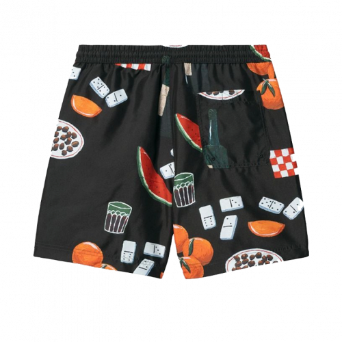 Шорты Carhartt WIP Slater Swim Trunks Isis Maria Dinner Print Black