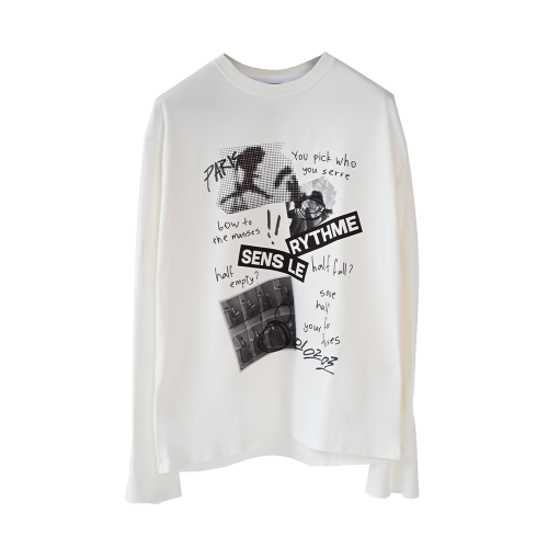 Лонгслив Sabe Sens Le Rythme White Long Sleeve