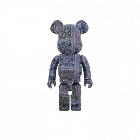 Bearbrick x BAPE Black Bandana 1000%