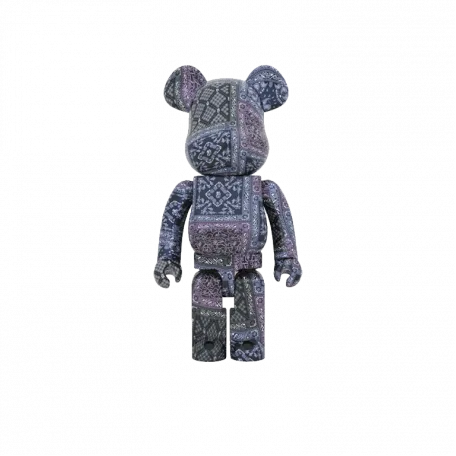 Bearbrick x BAPE Black Bandana 1000%