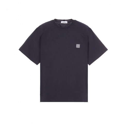 Футболка Stone Island T-Shirt A Manches Courtes Logo Dark Navy