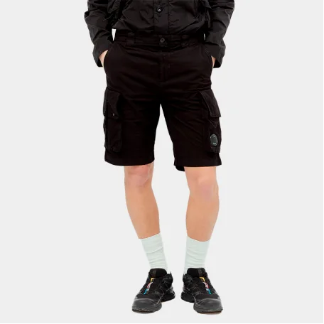 Шорты C.P.Company Twill Stretch Cargo Shorts Black