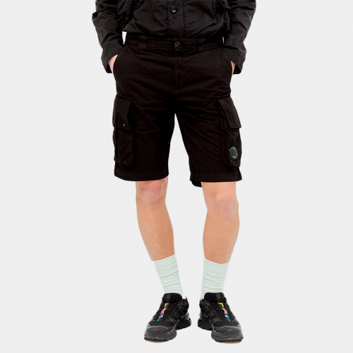 Шорты C.P.Company Twill Stretch Cargo Shorts Black