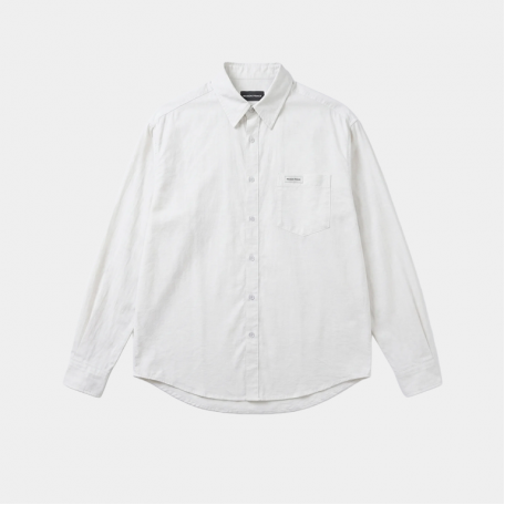 Рубашка MasonPrince Oversized Metal Label Shirt White