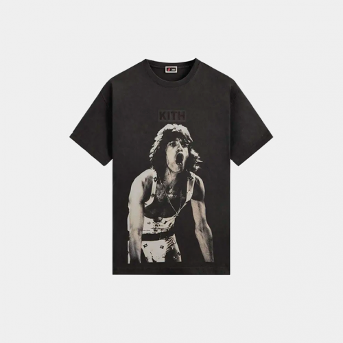 Футболка Kith x The Rolling Stones Mick Jagger Concert Photo Vintage Tee Black