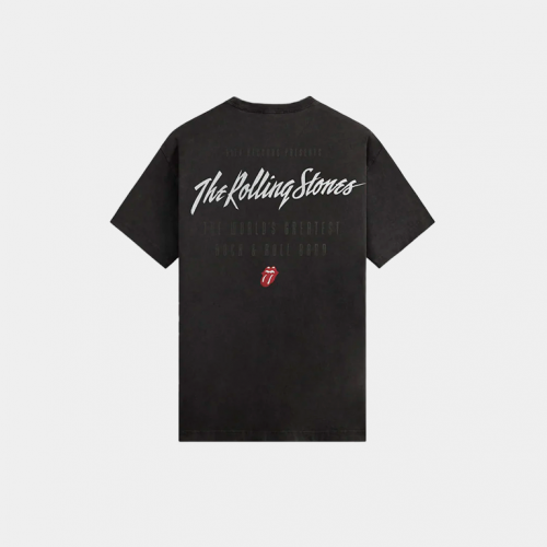 Футболка Kith x The Rolling Stones Mick Jagger Concert Photo Vintage Tee Black