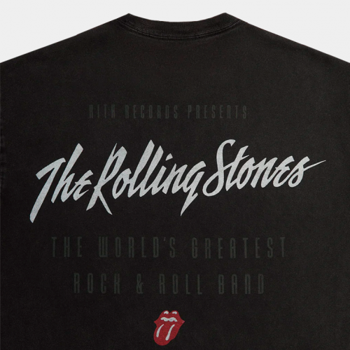 Футболка Kith x The Rolling Stones Mick Jagger Concert Photo Vintage Tee Black
