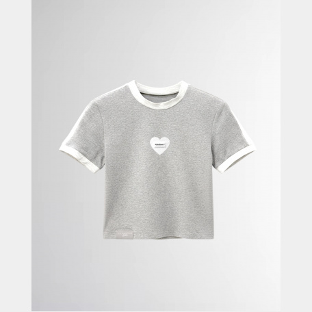 Футболка Sabe Heart Logo T-Shirt Slim Heather Grey