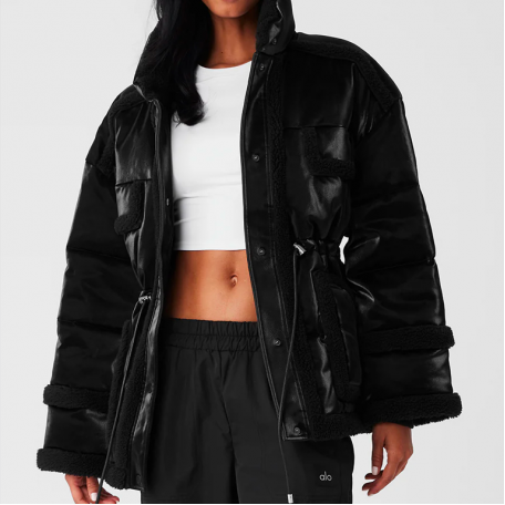 Alo Yoga Ice Breaker Puffer Jacket Black